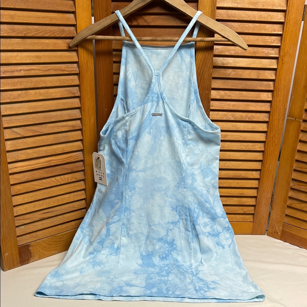 Billabong Light Blue Tie-Dye Halter Dress - Picture 6 of 13